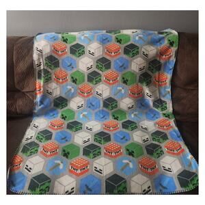 Minecraft Fleece Throw Blanket 45 X 60